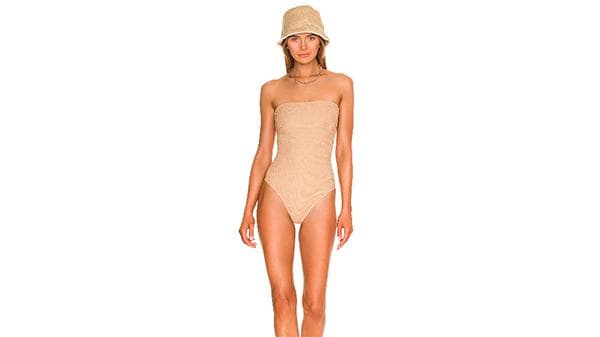 revolve beige one piece